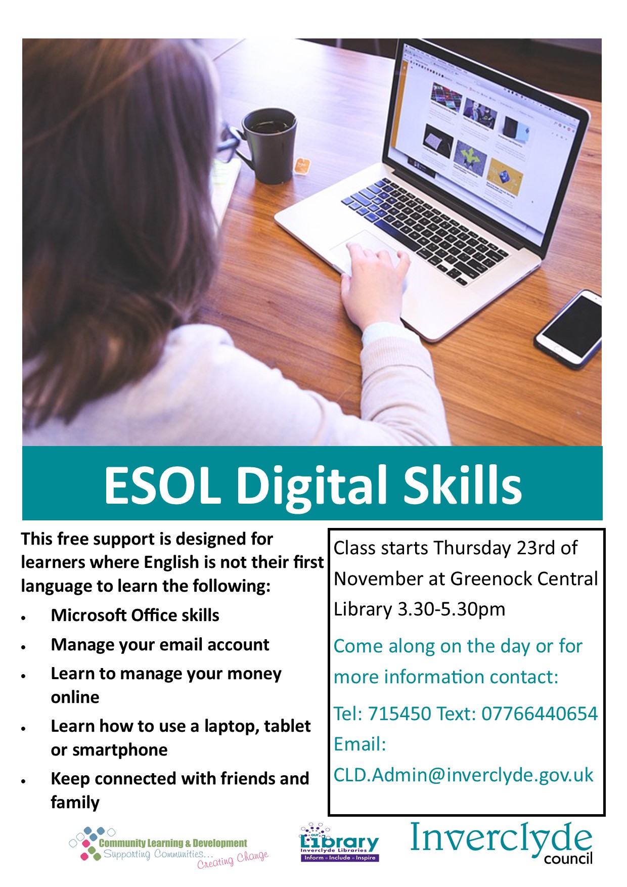 This free support is designed for   learners where English is not their first language to learn digital skills